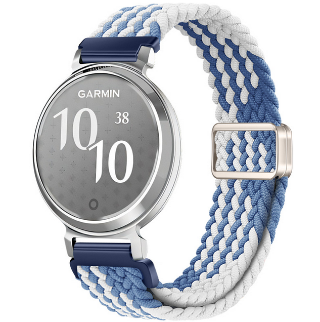 Ремінець для смарт-годинника Garmin Lily 2 (14 мм) з плетеного нейлону (Блактиний)