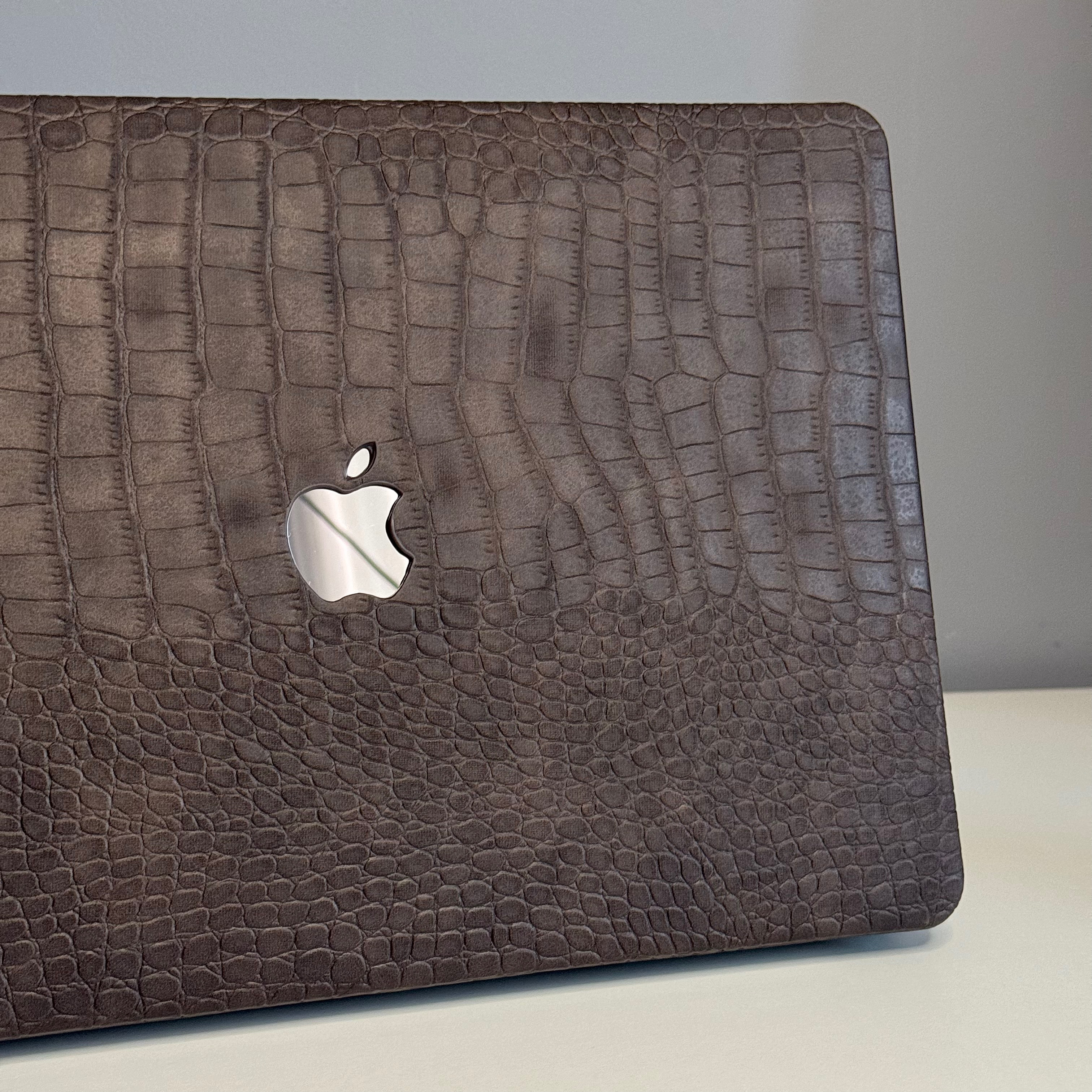 Чохол накладка на MacBook air 13 M1 ( 1932/2337 ) ШКІРЯНИЙ (Coffee)