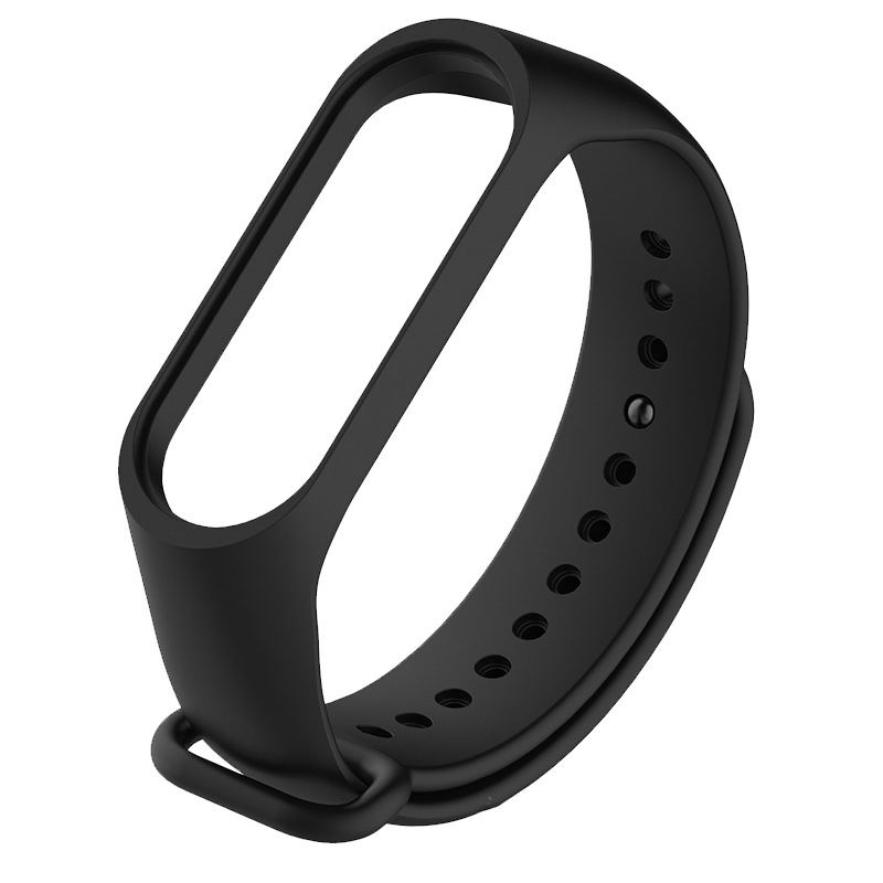 Ремінець Силіконовий Чорний для Mi Band 3 | 4