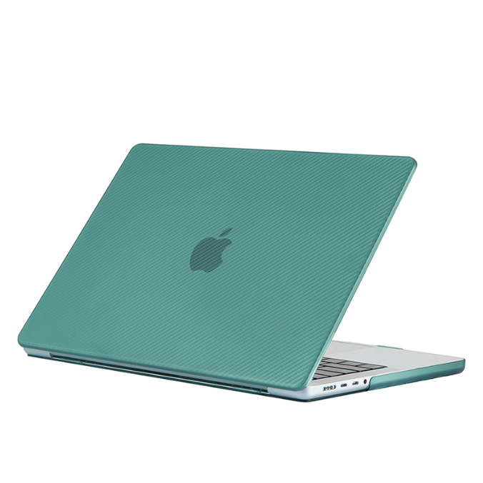 Чохол для MacBook Air 13" Карбон (2018 - 2020 | M1 | A1932 | A2337), Малахітовий (Зеленый)