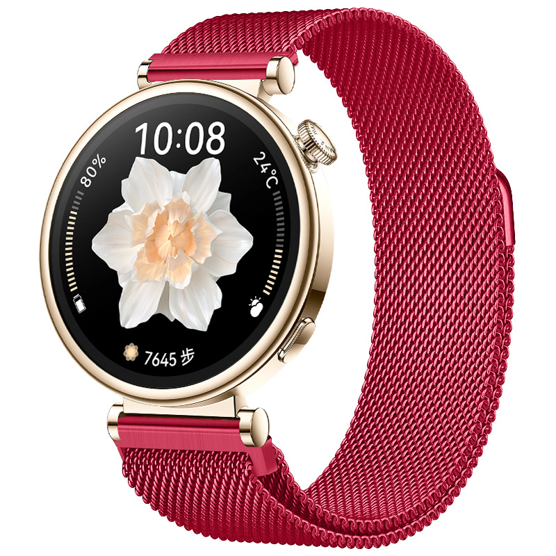 Ремінець міланська петля 22mm  (Red)