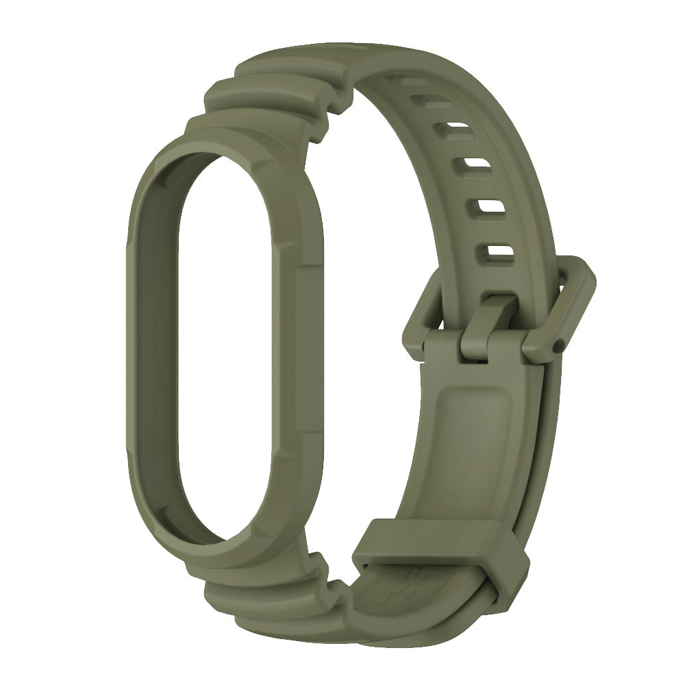 Ремінець силіконовий MIJOAS для Miband 8/9 (Хакі)