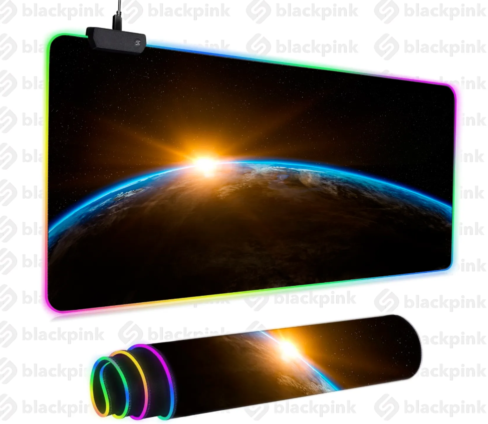 LED килимок для мишки Космос 80х30см. (Горизонт)