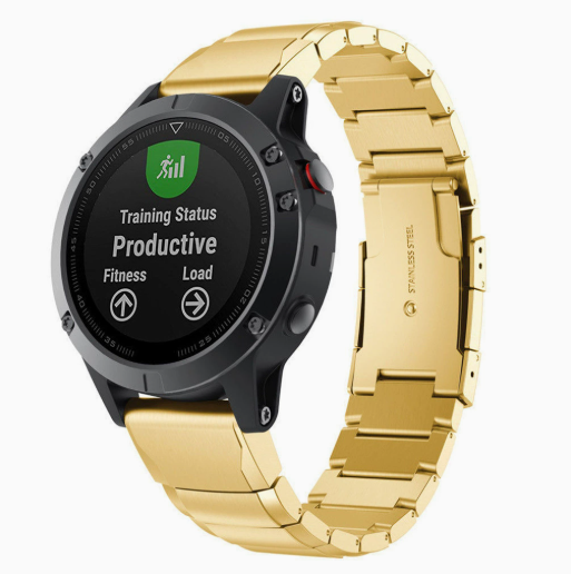 Металевий ремінець Premium для Garmin QuickFit 20 мм (жовтий)