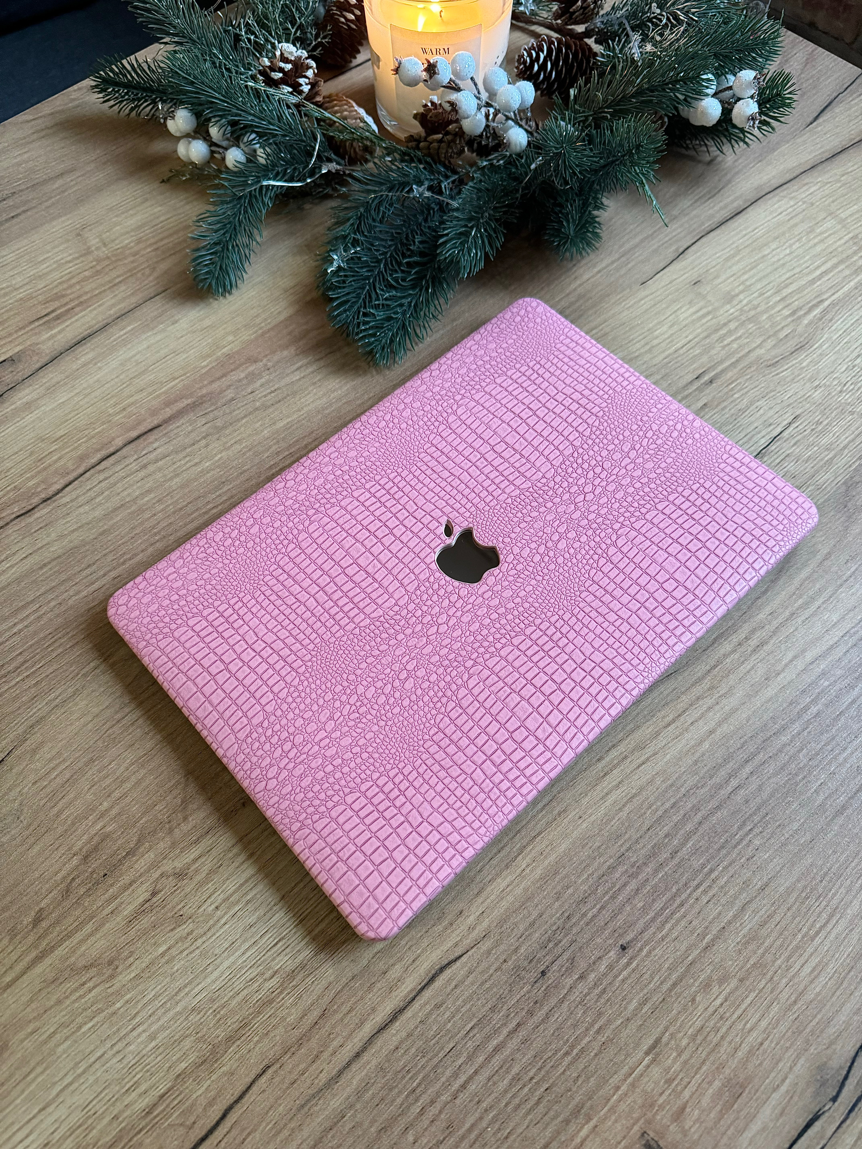 Чохол шкіряний MacBook Pro 14" (2442/2779) (Рожевий)
