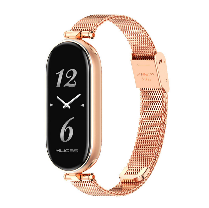 Ремінець міланська петля MIJOAS для Mi Band 8 / Mi Band 9 (Gold)