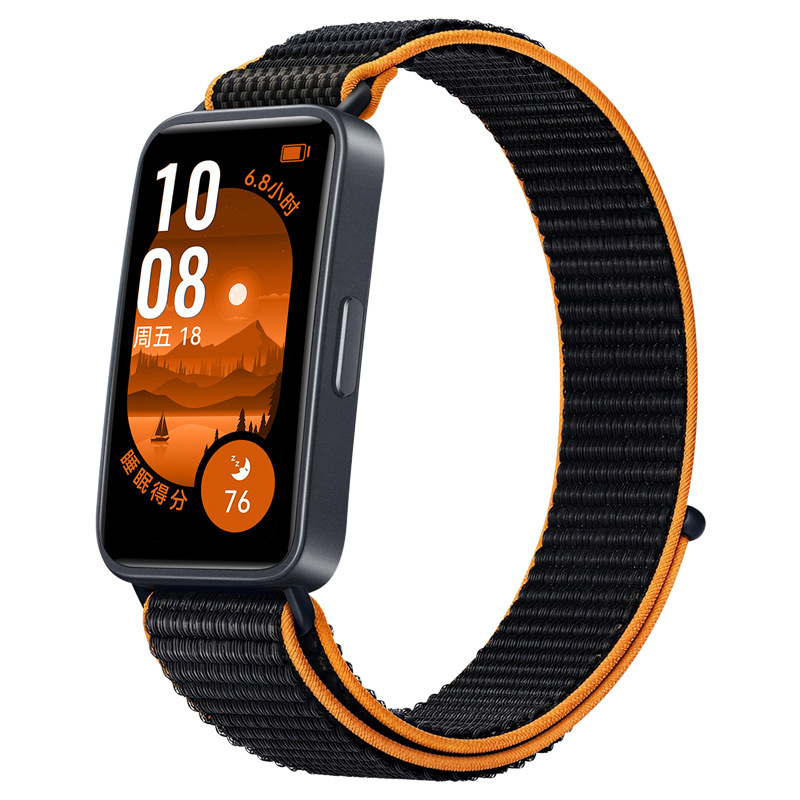 Нейлоновий ремінець для Huawei Band 8 / 9 з липучкою (Orange)