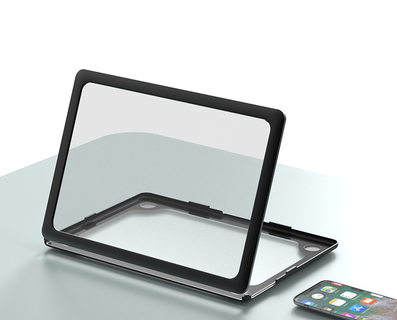 Чохол-рамка захисний для MacBook (прозорий, ультратонкий 0.35 мм, передня + задня панель) (Pro 14.2 M2/3/4)