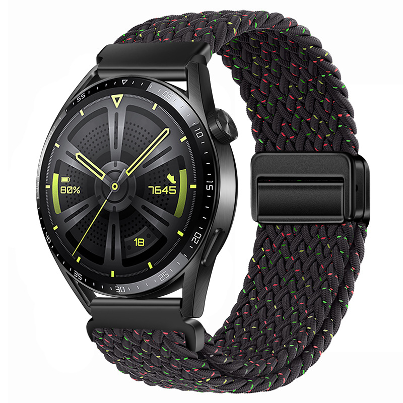 Ремінець тканинний на магнітному замку 22 мм (Черный / Black)