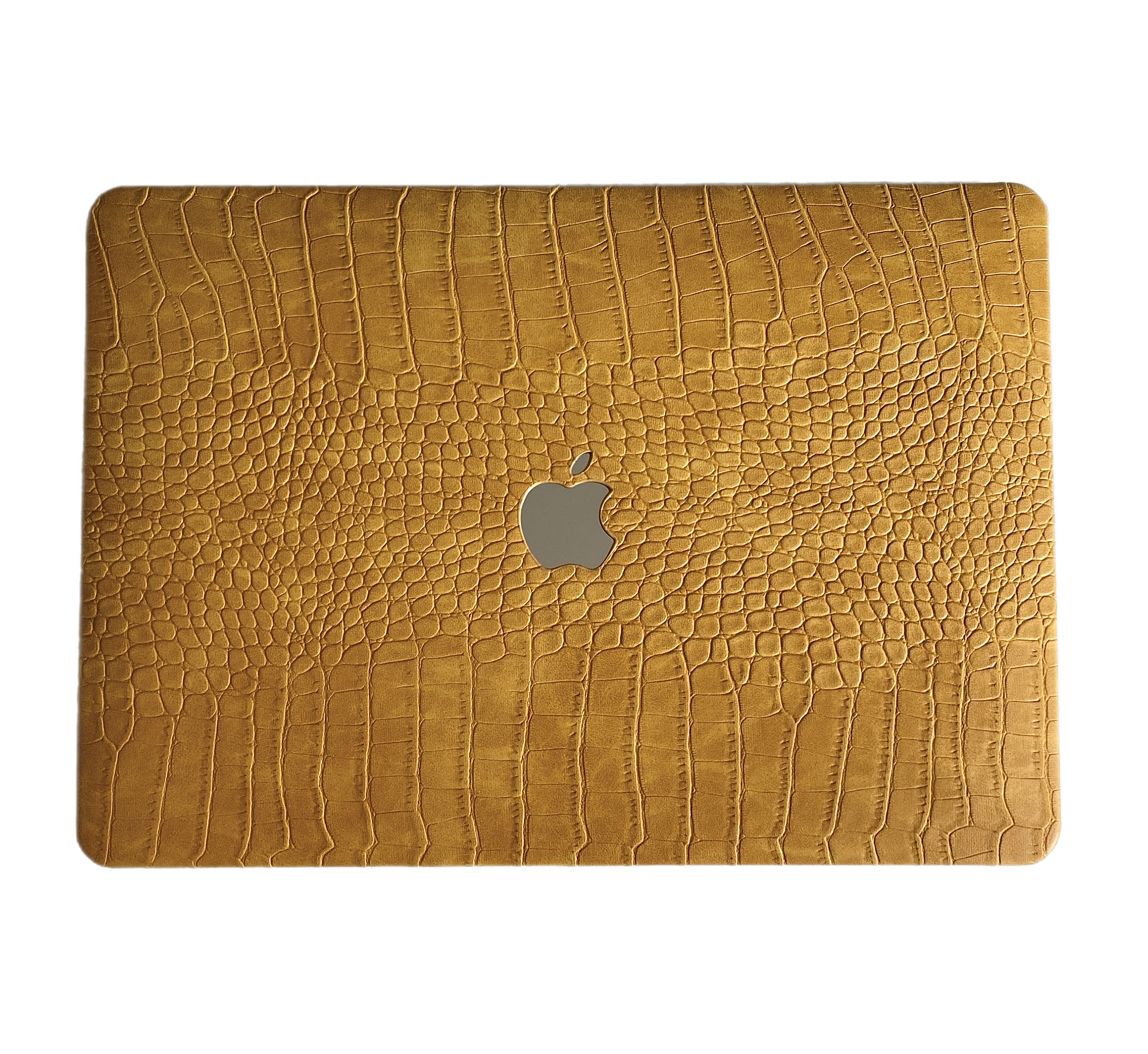 Чохол накладка на MacBook air 13 M2 (A2681) шкіра (Гірчичний)
