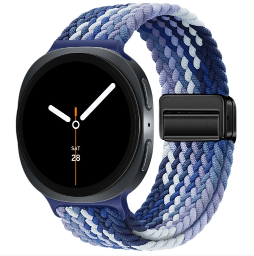 Ремінець плетений нейлоновий з магнітною застібкою для Samsung Watch 22 мм (Blueberry color)