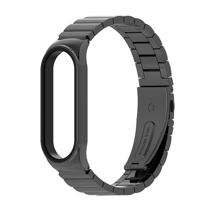 Ремінець металевий для Miband 7 MIjoas ,  (Black / Black)