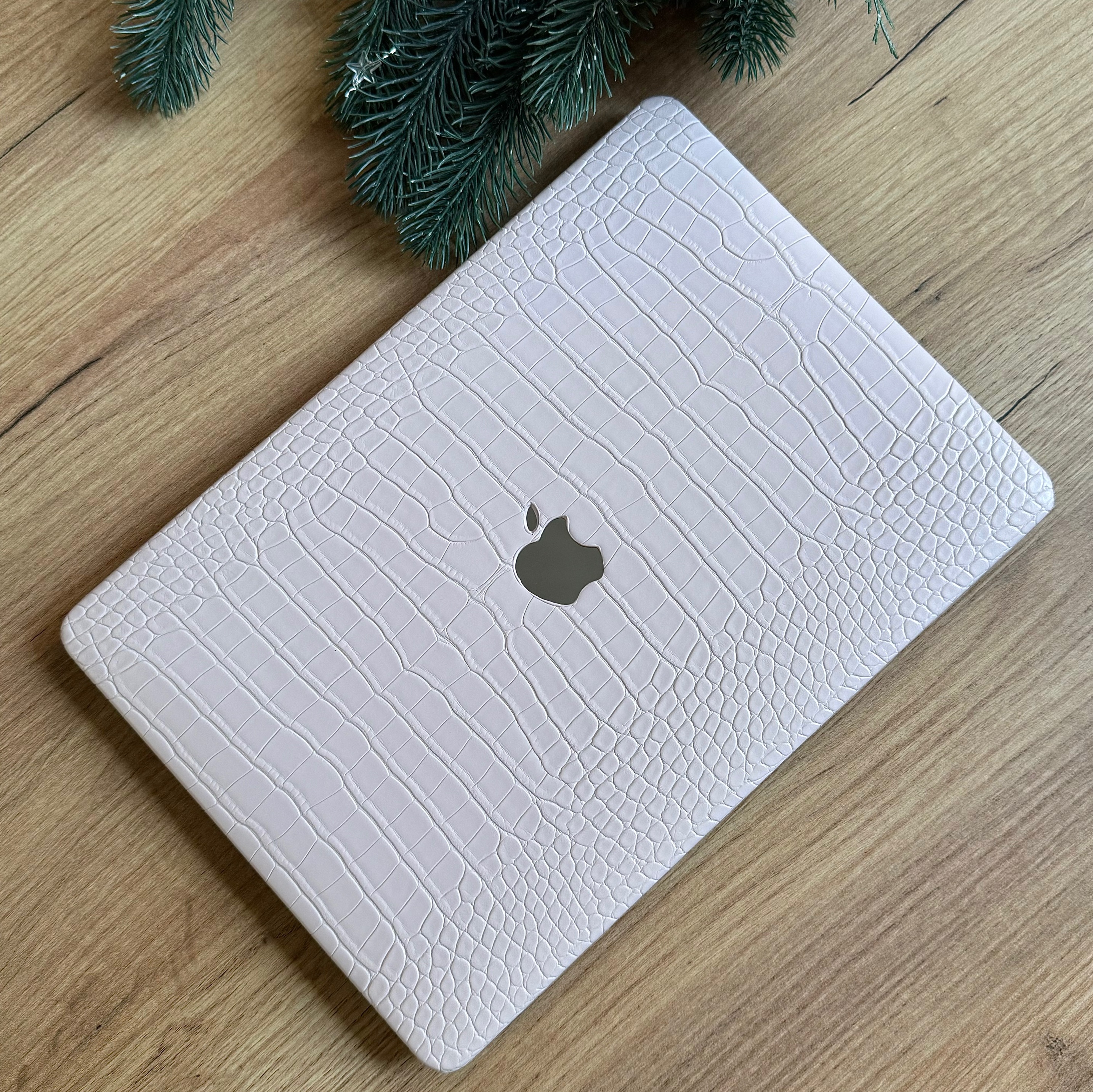 Чохол шкіряний MacBook Pro 14" (2442/2779) (Світло рожевий)