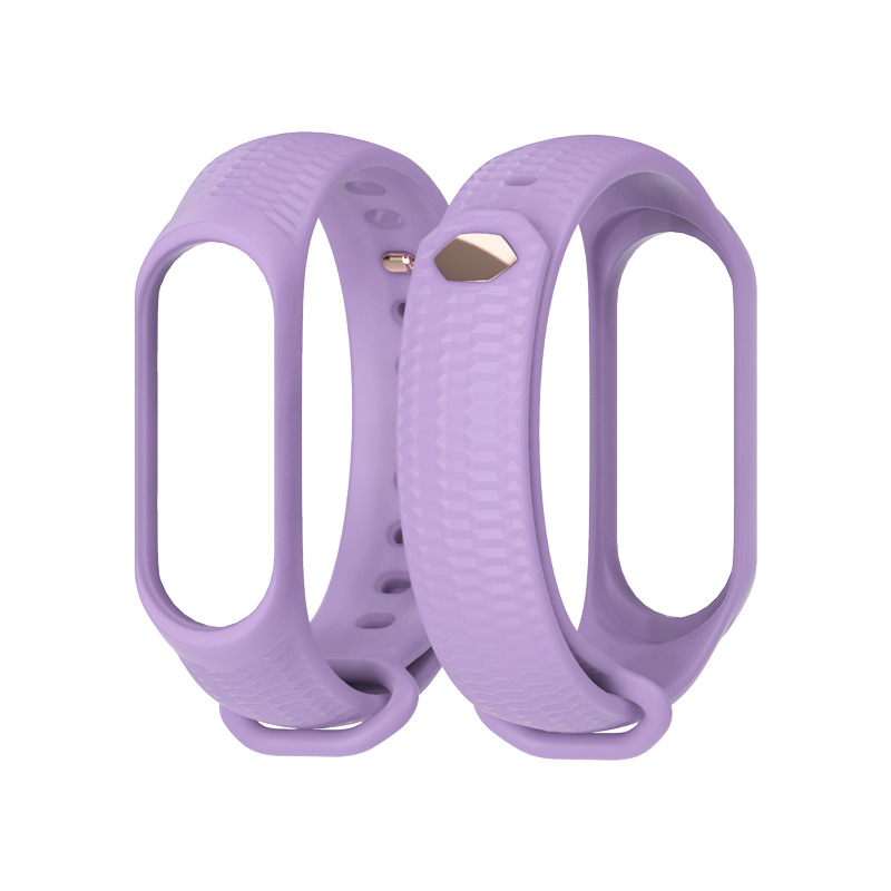 Ремінець силіконовий для MIband 4/5/6 MIJOAS, Червоний (Фиолетовый)