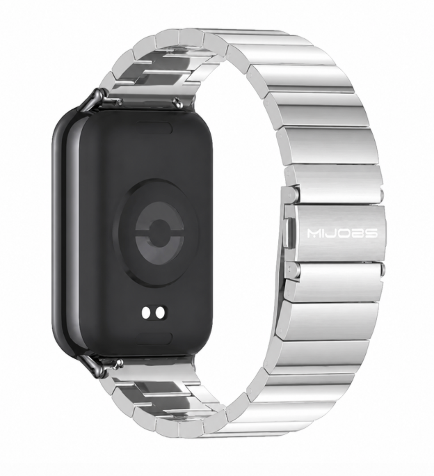 Металевий ремінець MIJOBS для Redmi Watch 4 / Band 8 Pro / Mi Band 9 Pro (Срібний)