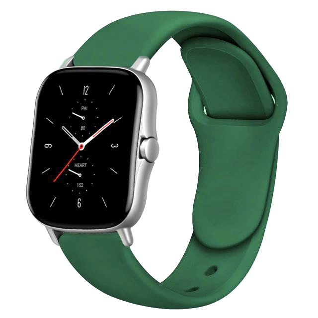 Ремінець силіконовий Classic 18 мм, Green brick (Grass green)
