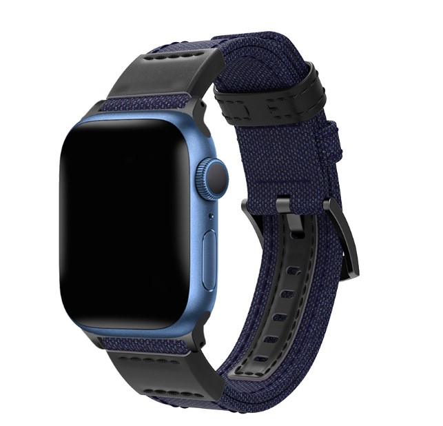 Ремешок Нейлоновый BlackPink Оксфорд для Apple Watch 38/40mm, Синий (Синій)