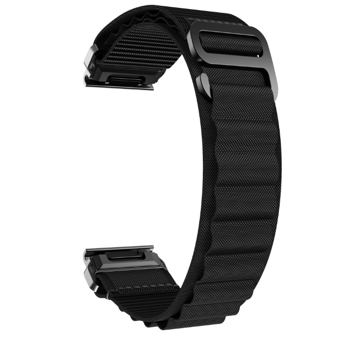 Ремінець Alpine Loop для Garmin 26 mm Fenix 6X | 7X | 5X Plus | 5X | Fenix 3 Quik Fit  (Black)