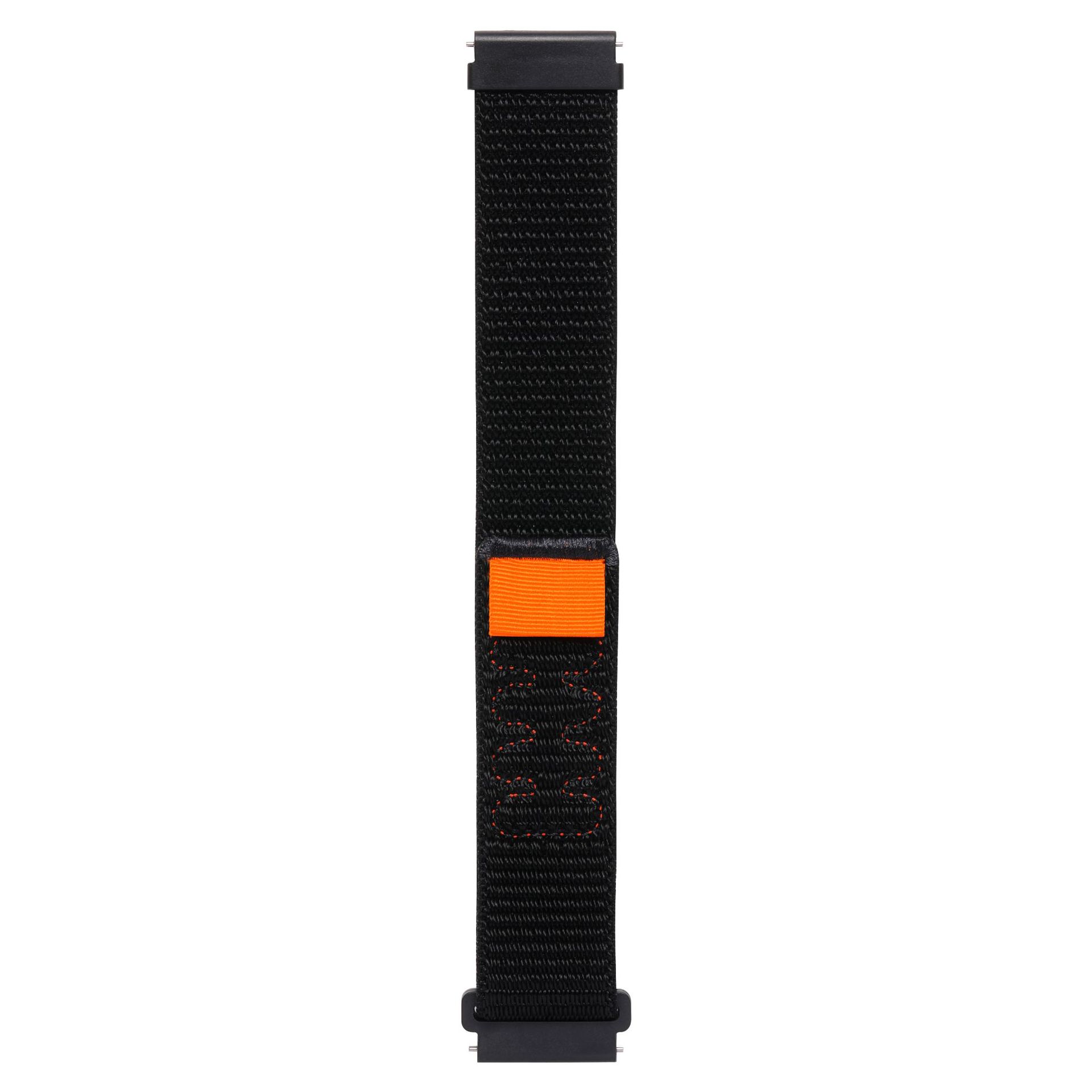 Ремінець Sport Loop для смарт годинників - 20 мм Silty (Dark Black)
