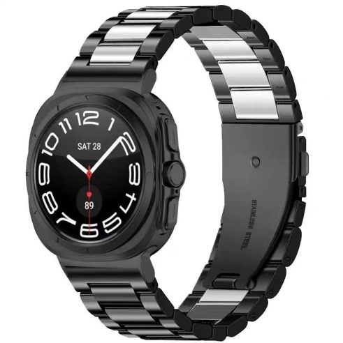 Металевий ремінець для Samsung Galaxy Watch Ultra / Watch 7 Ultra (Black/Silver)