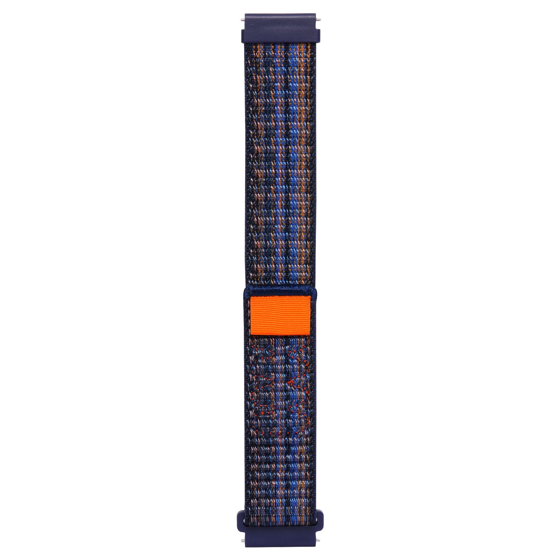 Ремінець Sport Loop для смарт годинників - 22 мм  (Blue with Orange)