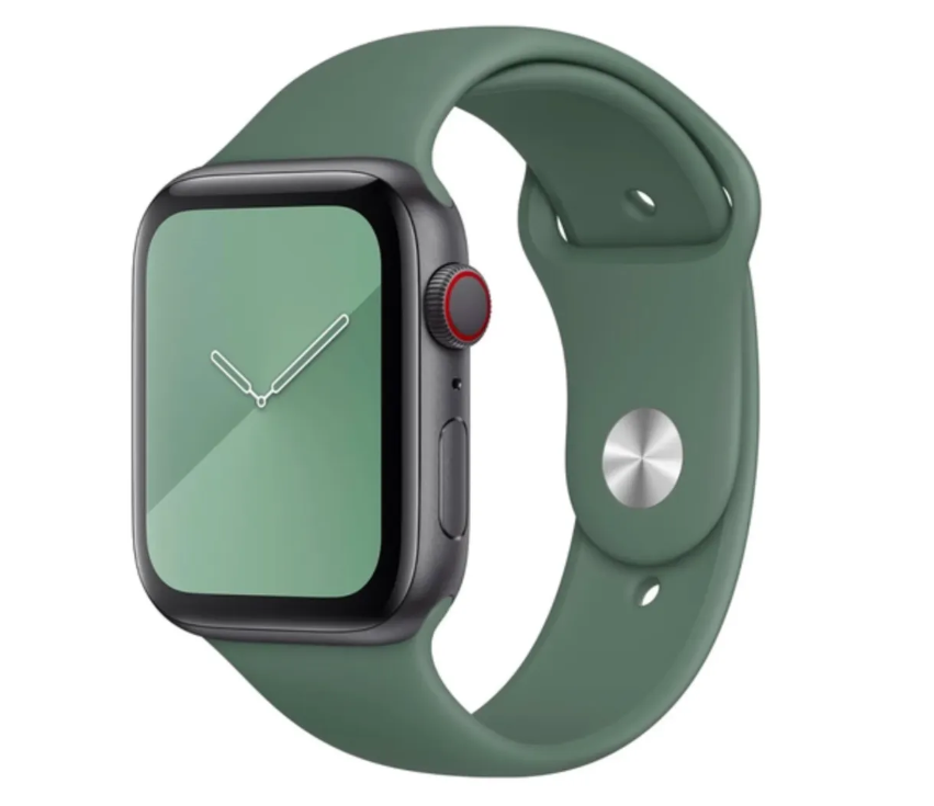 Ремінець силіконовий для Apple Watch 38/40/41 AAA+, Зелений (Зеленый)