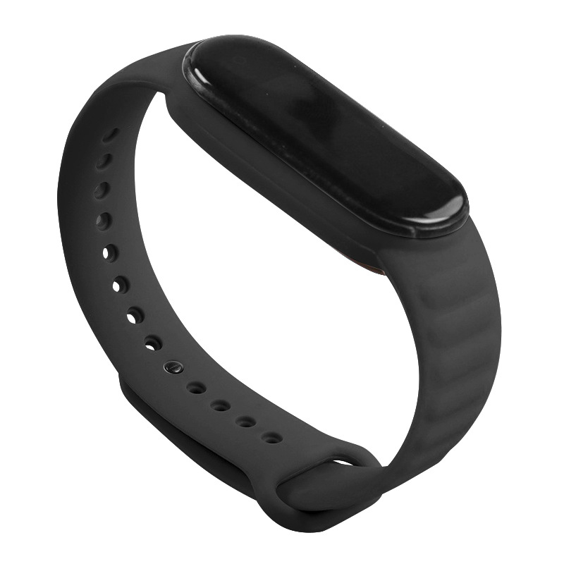 Силиконовый ремешок класический Ripple для Mi Band 3 | 4, Темно-Синий (Чорний)