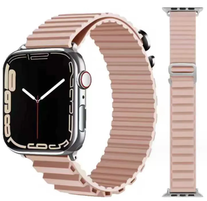 Силіконовий ремінець Alpine LOOP Apple Watch 38/40/41 AAA+, Рожевий (Рожевий)