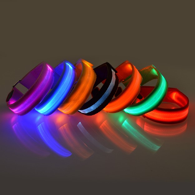 Светодиодная Led лента для поездок | бега ночью BPNK-R03, Желтая (Чорний)