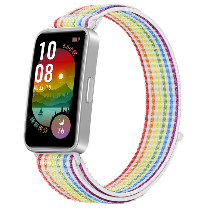 Нейлоновий ремінець для Huawei Band 8 / 9 з липучкою (Різнокольорова)