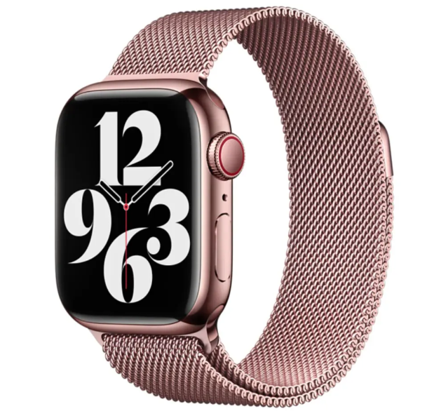 Міланська петля Apple Watch 38/40/41 AAA+ ,  (Розовое Золото)