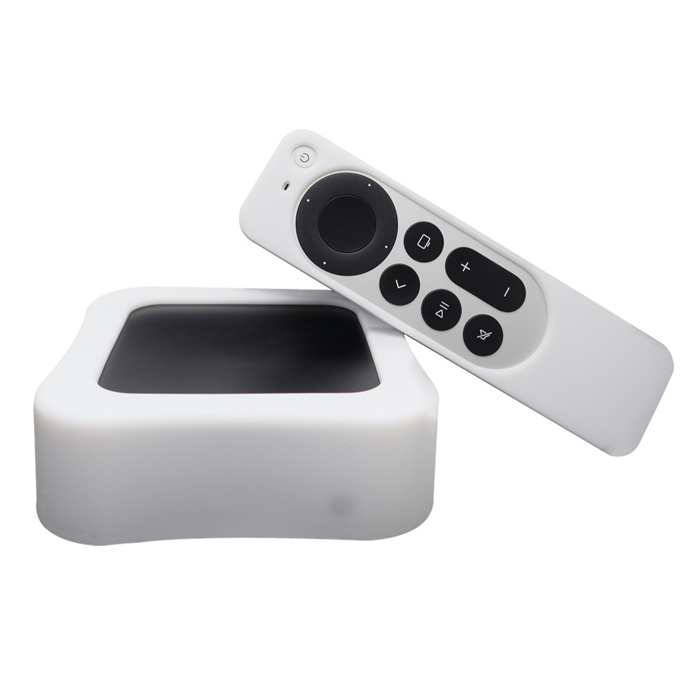 Силіконовий набір чохлів для Apple TV 4K 2022 / 3-го покоління (Apple TV 7) (White )