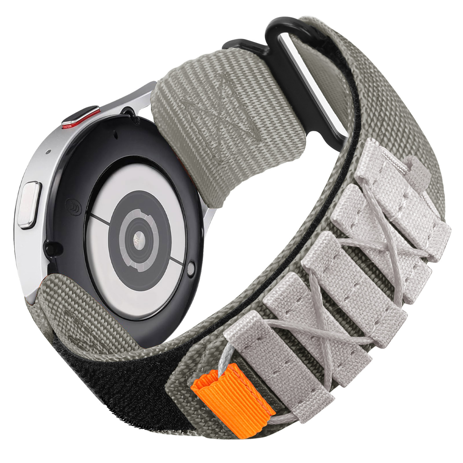 Ремінець нейлоновий для годинника 22 mm тактичний Military, (Grey)