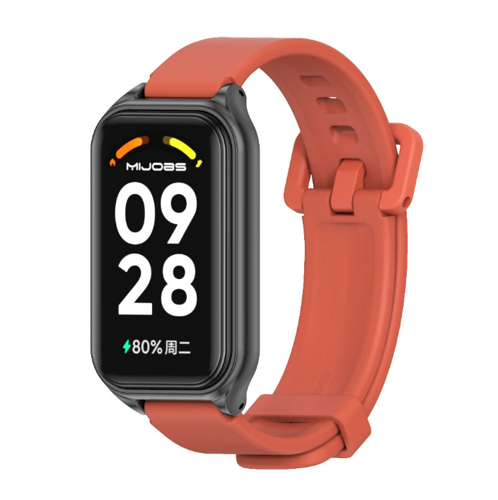 Ремінець силіконовий для Xiaomi Mi Smart Band 8 Active (Красный / Red)