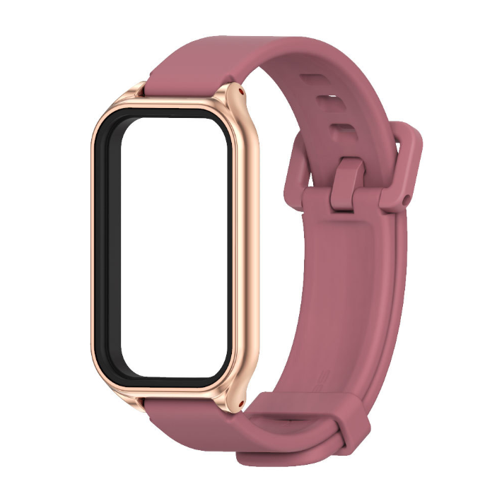 Ремінець силіконовий для Xiaomi Mi Smart Band 8 Active (Бордовий)