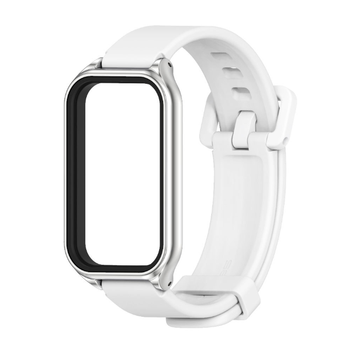 Ремінець силіконовий для Xiaomi Mi Smart Band 8 Active (Білий)