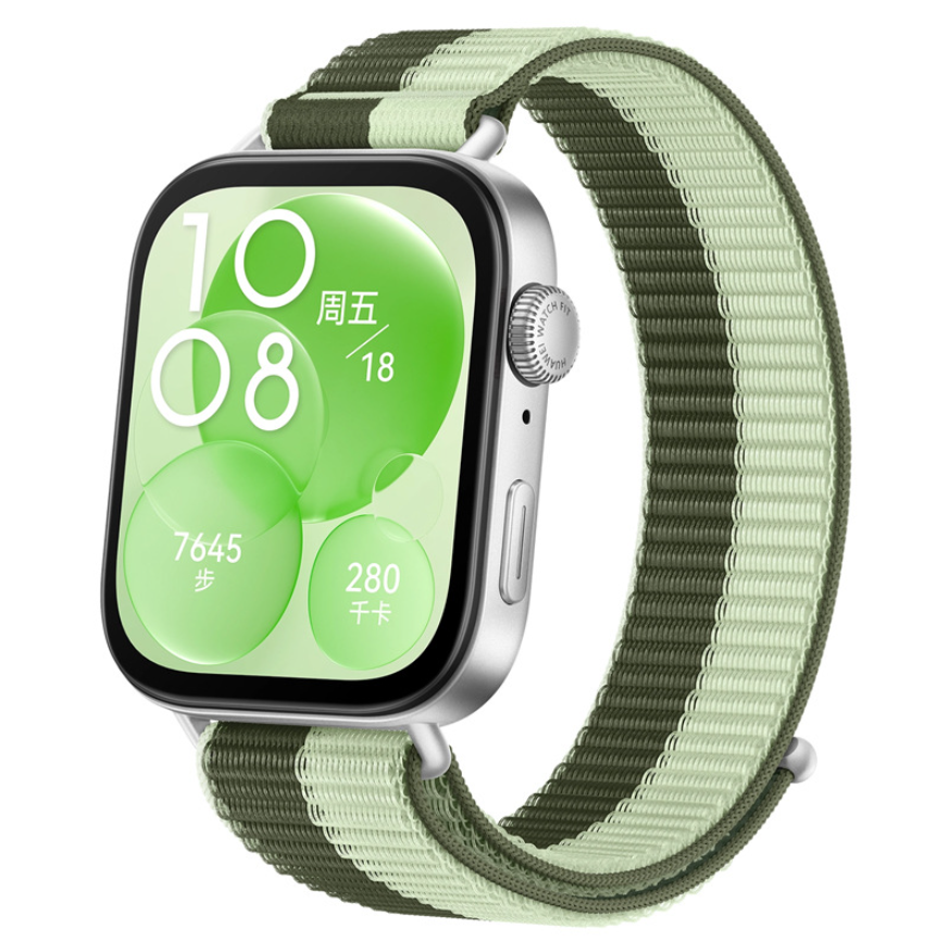 Нейлоновий ремінець-петля для Huawei Watch Fit 4 / Watch Fit 3 (dark green)