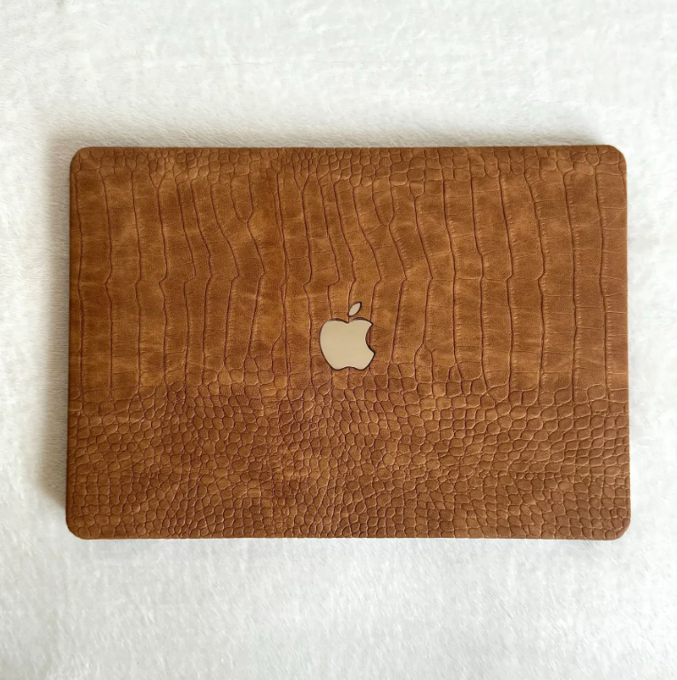 Чохол накладка на MacBook Pro 13  M1/M2/M3 ШКІРЯНИЙ (Рижий)