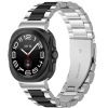 Металевий ремінець для Samsung Galaxy Watch Ultra / Watch 7 Ultra (Silver/black)