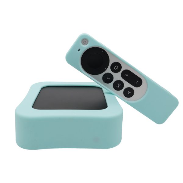 Силіконовий набір чохлів для Apple TV 4K 2022 / 3-го покоління (Apple TV 7) (Mint)