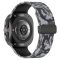 Камуфляжний силіконовий ремінець з магнітною пряжкою для Samsung Galaxy Watch7 Ultra 47 мм (темно-сірий)