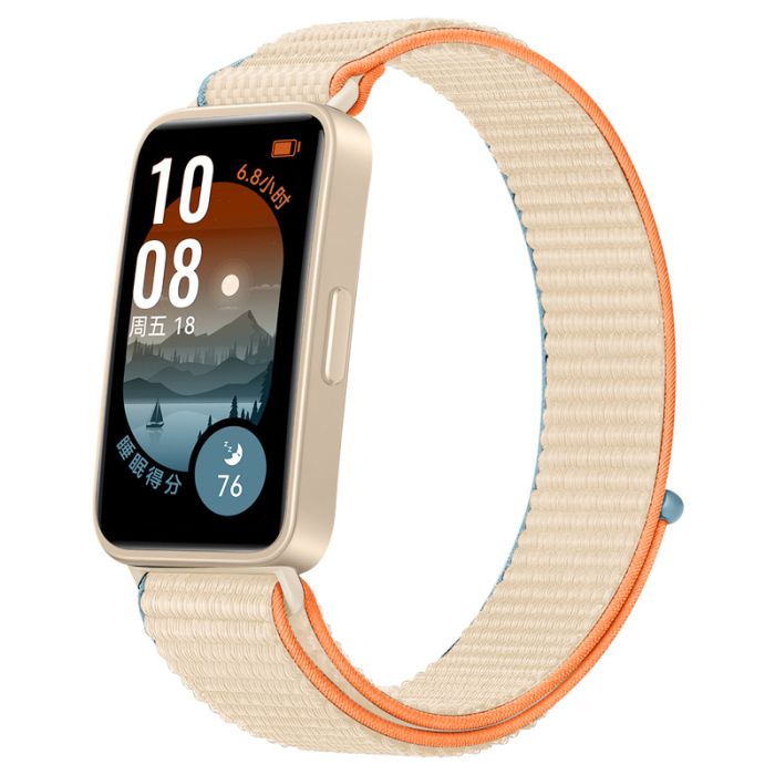 Нейлоновий ремінець для Huawei Band 8 / 9 з липучкою (White)