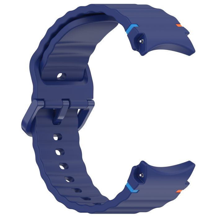 Силіконовий ремінець для Samsung Galaxy Watch 7/FE/6/5/4 (Темно-синій)