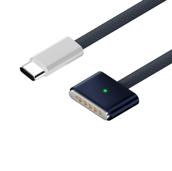Кабель MagSafe 3 Type-C 140W для MacBook Air / Pro (PD 140W, 2 м) (темно-синій)