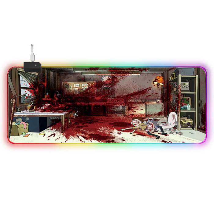 LED килимок для мишки "Rick and morty" 80*30 см (5)
