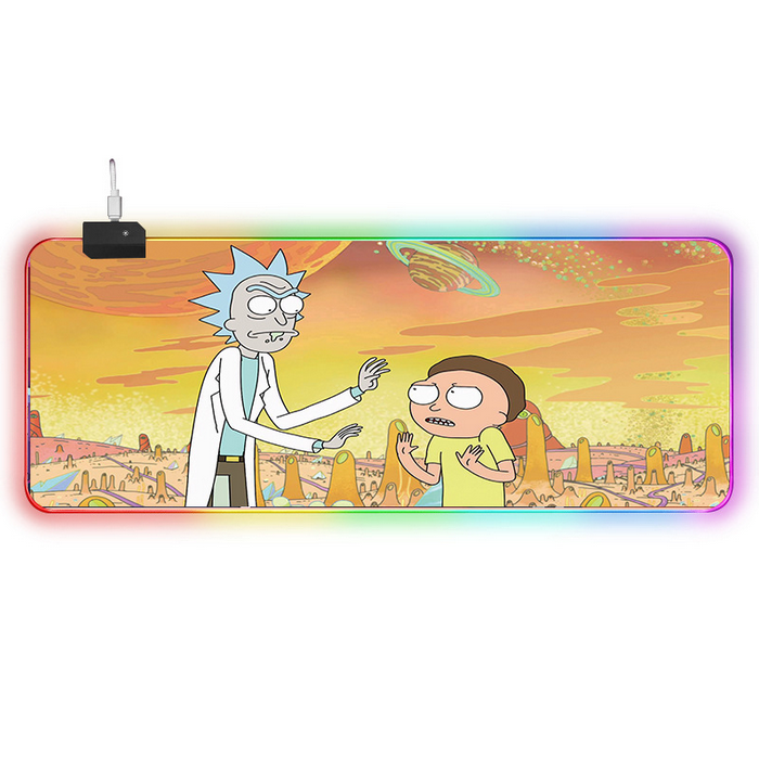 LED килимок для мишки "Rick and morty" 80*30 см (5)