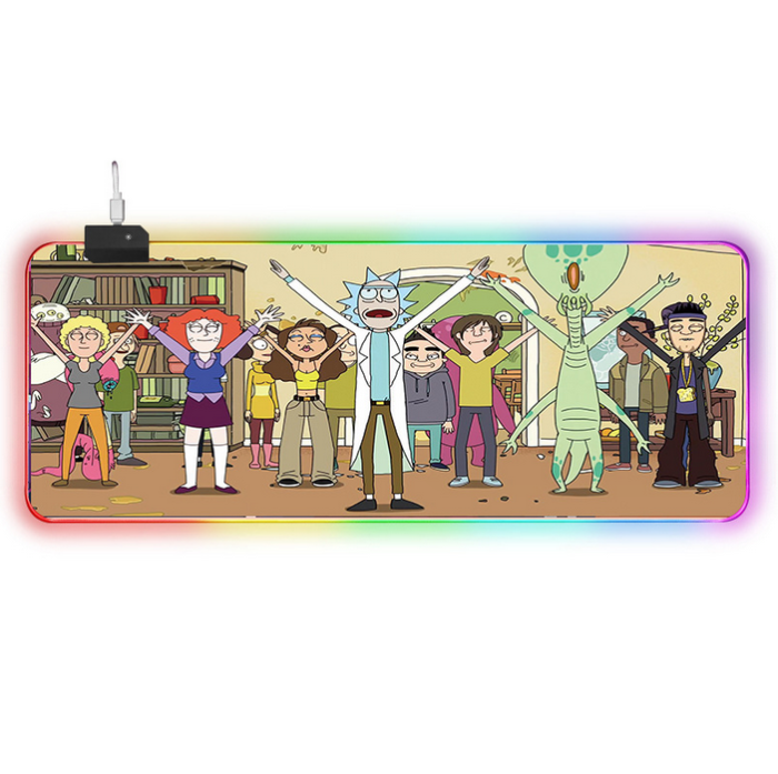LED килимок для мишки "Rick and morty" 80*30 см (5)