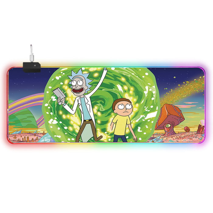 LED килимок для мишки "Rick and morty" 80*30 см (7)