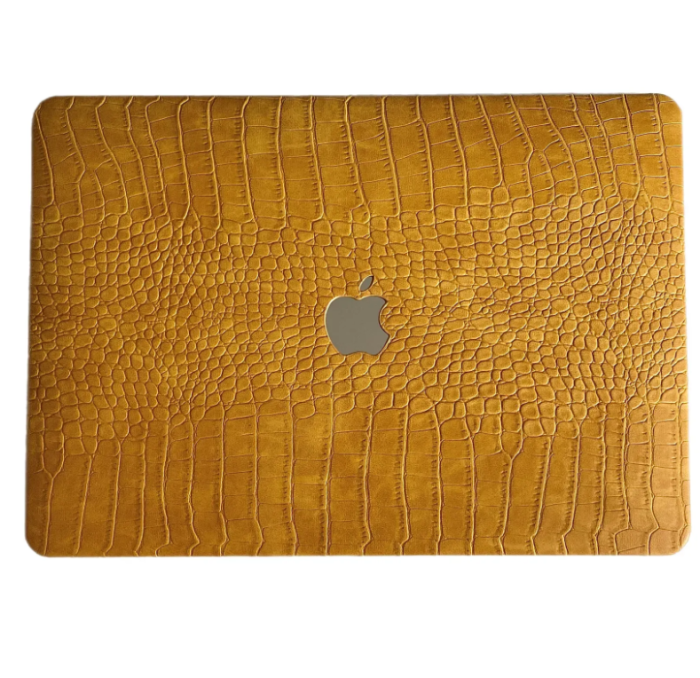 Чохол накладка на MacBook Pro 13  M1/M2/M3 ШКІРЯНИЙ (Гірчичний)