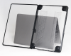 Пластикова накладка c силіконовим бампером для Macbook Pro 16" A2485, A2780 (Прозрачный + серый бампер)